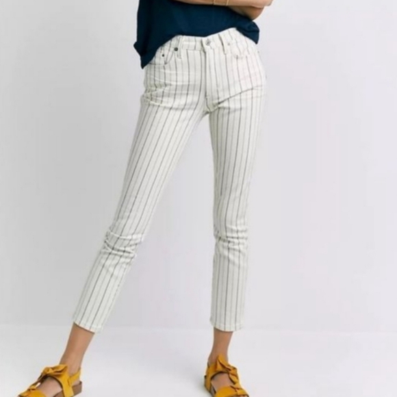 Citizens of Humanity rocket crop high rise skinny 29 pinstripe jeans - Picture 1 of 16